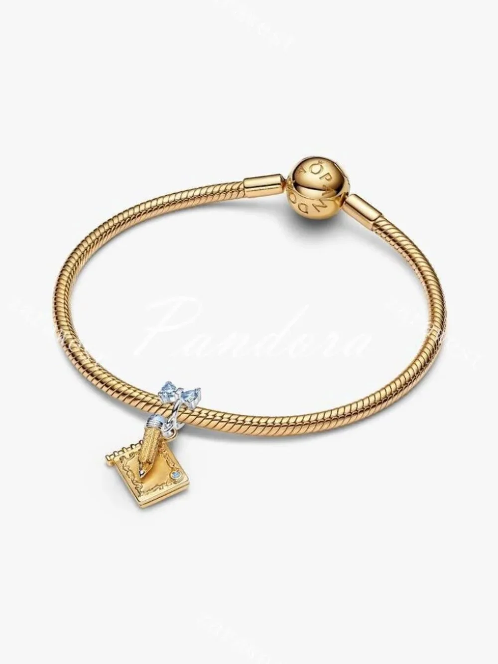 Pandora Bridgerton Dance Card & Pencil Dangle Charm